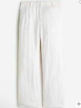 White Abercrombie & Fitch Linen Pants